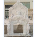 Decoration freestanding indoor and outdoor marble fireplace